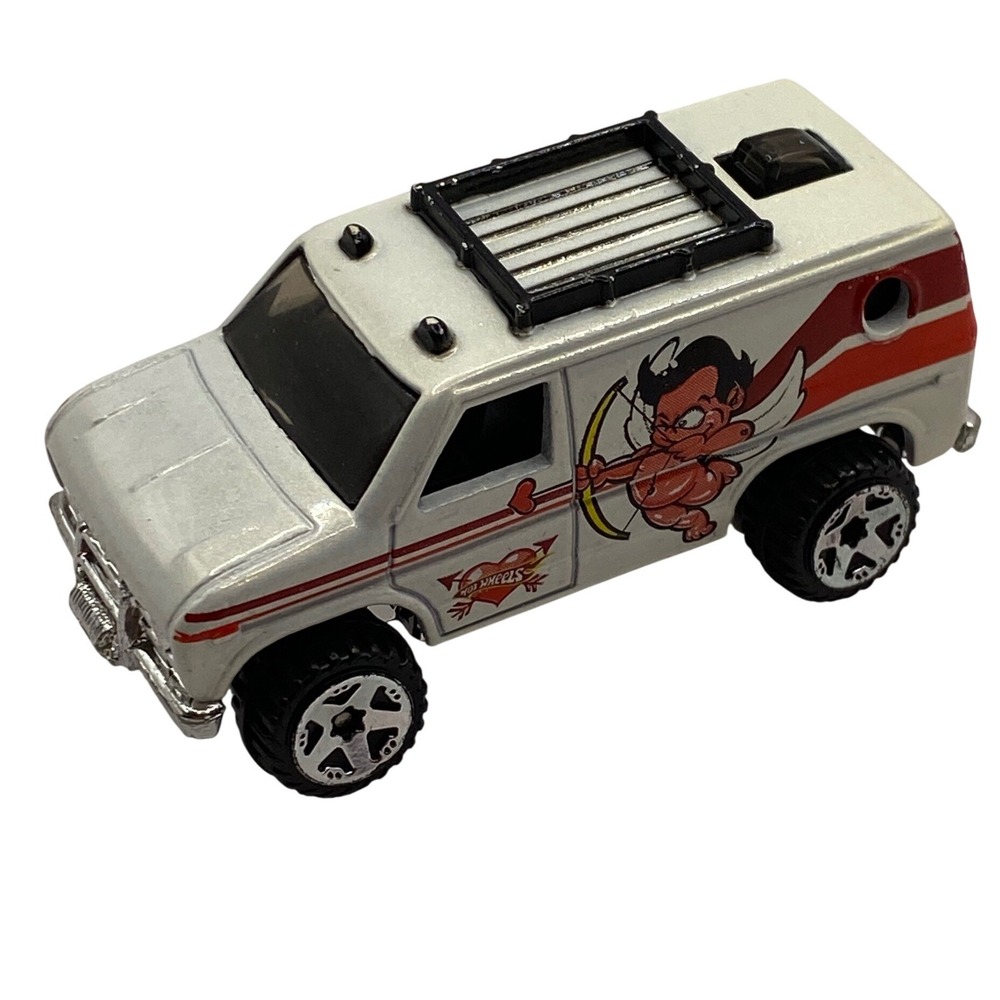Rare 1977 VTG Hot Wheels Baja Breaker‎ Super Van Valentine Day Cupid Rods White